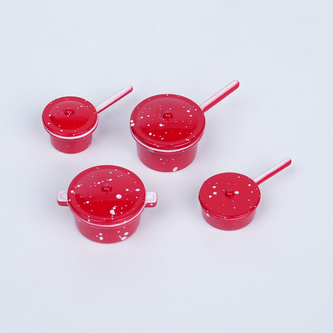 Red Pan 4 Pcs Set