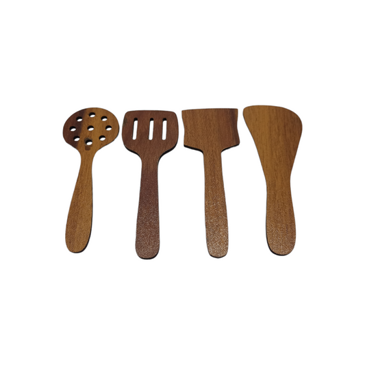 Wooden Spatula Set of 4