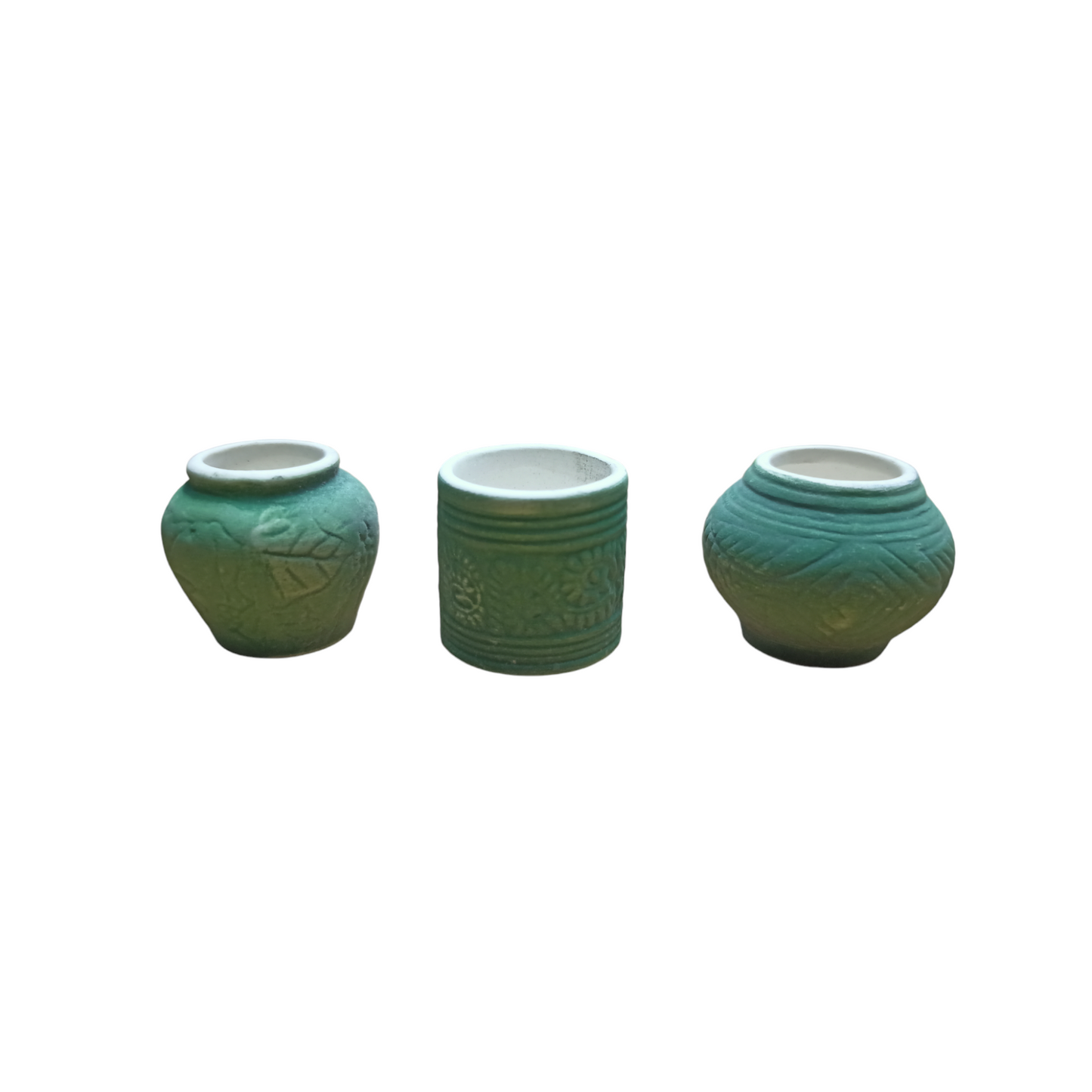 Green Vase 3 Pcs Set